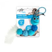 Игрушка д/кошек Гусеничка с пером с кош.мятой All For Paws Modern