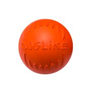 Игрушка д/собак Мяч средний 8,5 см. Doglike с этикеткой (Оранжевый) 1/12