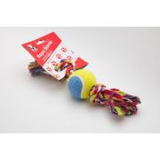 Игрушка д/собак Канат 2 узла с тенисным мячем, 18 см R35203   2108
