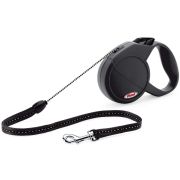 Рулетка 20кг 8м Flexi New Classic cord M black ГЕРМАНИЯ трос