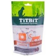 TITBIT Хрустящие подушечки для кошек с говядиной для выведения шерсти 60 г 015421  1/25