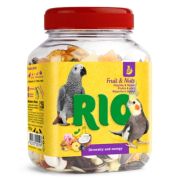 RIO Фруктово-ореховая смесь. Лакомство для средних и крупных попугаев, 160 г
