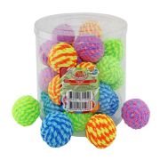 Игрушка д/кошек Мячик для кошек плетеный гремящий (4 см.)
