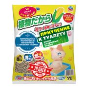 Наполнитель ЯПОНИЯ д/кошек РАСТИТЕЛЬНЫЙ КОМКУЮЩИЙСЯ с Луговыми травами  7л