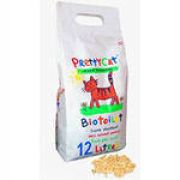 Наполнитель ПРЕТТИ КЭТ Wood Granules д/кошек ДРЕВЕСНЫЙ ВПИТЫВАЮЩИЙ 10кг/30л 1/7