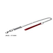 Поводок Алиса цепь 3,5*80см с амортизатором и кож.ручкой AG-1104