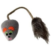 Игрушка  д/кошек Мышка с пушистым хвостом  плюш.7*6*3см  (упаковка 5шт) 212