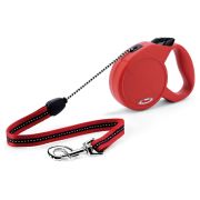 Рулетка 20кг 8м Flexi New Classic cord M красная red ГЕРМАНИЯ трос