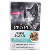 PRO PLAN CAT 85,0 пауч д/к с чуств пищев с океан рыбой в соусе  1/26