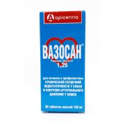 Вазосан 1,25 мг д/леч и профилак хронич. сердечной недостат у собак 30 табл 1/5