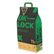 Наполнитель OK-LOCK д/кошек РАСТИТЕЛЬНЫЙ КОМКУЮЩИЙСЯ 11л 1/3