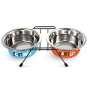 Подставка с мисками 0,24л*2 металлическая  «Water&Food»,, Triol