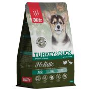 Blitz Holistic Puppy Turkey & Duck сухой корм д/щенков, индейка и утка 0,5 кг  3046 1/10