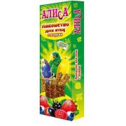 Палочки-лакомство ПТИЦЫ «Алиса» с ягодами 2*35 гр  1/70