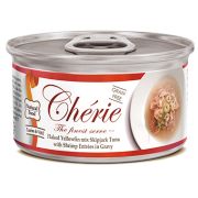 PETTRIC Cherie 80гр д/кошек Hairball Control/ ТУНЕЦ С КРЕВЕТКОЙ В ПОДЛИВЕ/Tuna topping Shrimp in Gr 0500