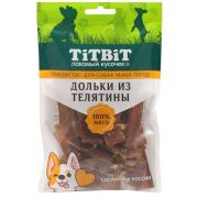 TITBIT Дольки из телятины лакомство для собак мини пород 70 г 024546  1/20