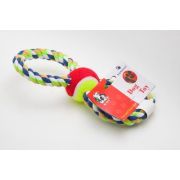 Игрушка д/собак Канатная восьмерка с мячем по середине, 25 см R32004  2102