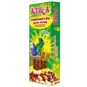 Палочки-лакомство ПТИЦЫ «Алиса» с орехами 2*35 гр