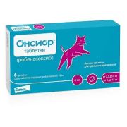 Онсиор 6 мг д/кошек таб №6  противовоспалительный и болеутоляющий препарат(Эланко)  УПАК