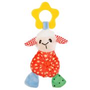 Игрушка д/собак Овечка Лафи с кольцом из ТПР, разноцветная, 20см