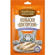 Деревенские лакомства д/кош Колбаски Докторские из нежной утки 6*10г